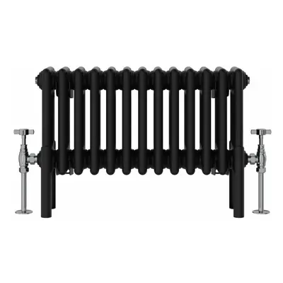 (300x605mm, Black) NRG Traditional Cast Iron Style Style Radiator Four Column Designer Bathroom 