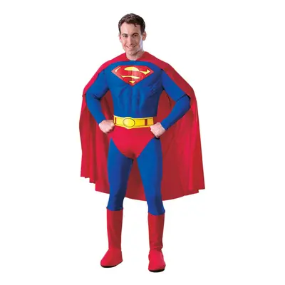 (Men's Large) Official Rubies 888016S Mens Deluxe Musclechest Superman Men's Small Adult Costume