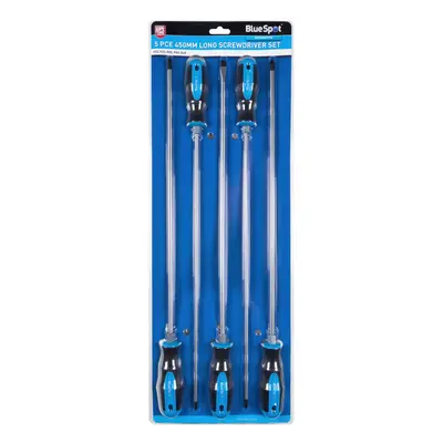 BlueSpot 5 Piece 450mm (18") Long Screwdriver Set