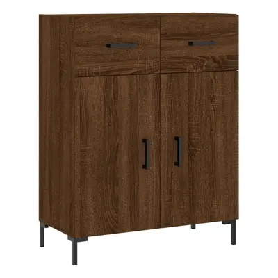 (brown oak) vidaXL Sideboard Storage Cabinet Side Cabinet Concrete Grey Engineered Wood