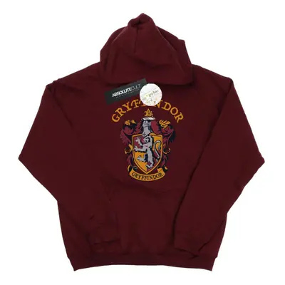 (XXL, Burgundy) Harry Potter Mens Gryffindor Crest Hoodie