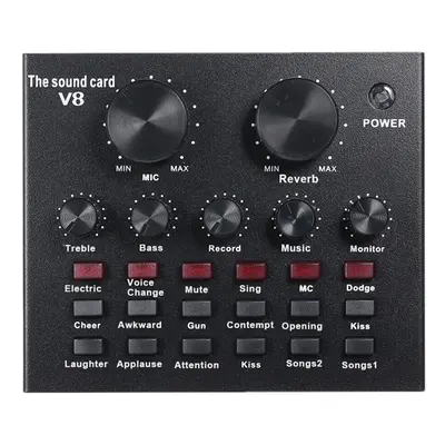 Live Sound Card Microphone Set Effects Audio Recording Streaming Equipments