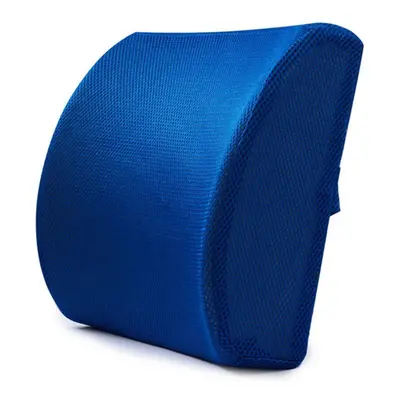 (Blue) Soft Memory Foam Waist Pillow - Slow Rebound Cushion Health Waist Back Protection Mat