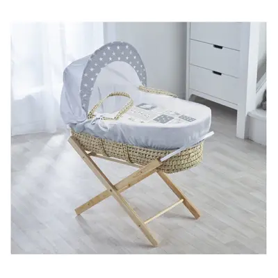 How Many Sheep Moses Basket with Folding Stand Natural