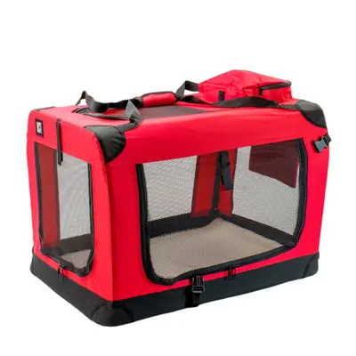 (Large Red) KCT Fabric Pet Carrier Crates