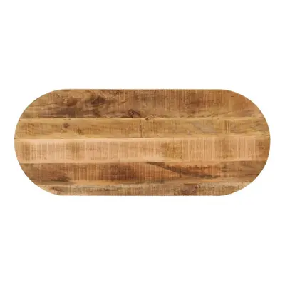 vidaXL Table Top Replacement Dining Table Top Oval Solid Wood Rough Mango