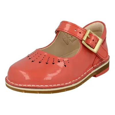 (UK 5.5 Infant, Coral (Pink)) Girls Clarks Casual Shoes Yarn Jump - H Fit