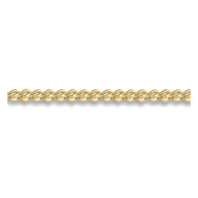 (20) Jewelco London Unisex Solid 18ct Yellow Gold Curb 1.8mm Gauge Pendant Chain Necklace