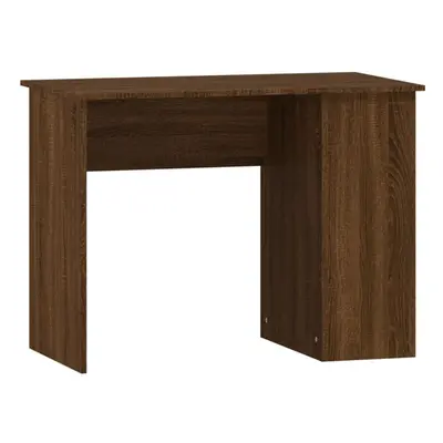 (brown oak) vidaXL Desk Office Computer Desk Study Desk Writing Table Engineered Wood