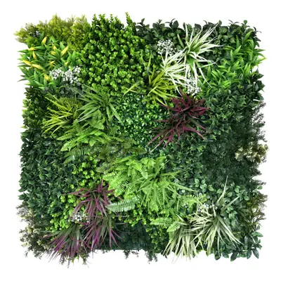 ( Wordsworth) Artificial Plant Flower Living Wall Panels 1m x 1m