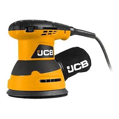 JCB 240v Orbital Sander Power Tool Hook and Loop Fastening Rubber Grip Over Mould & Dust Collect