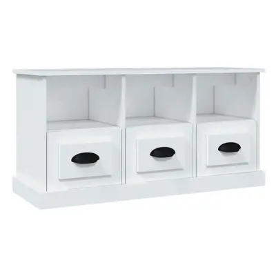 (white) vidaXL TV Cabinet TV Stand TV Unit Media Cabinet Sideboard Engineered Wood