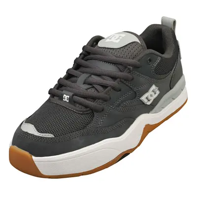 (11) DC Shoes Ascend Mens Skate Trainers in Dark Grey White