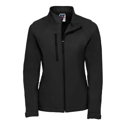 (3XL, Black) Russell Womens/Ladies Layer Soft Shell Jacket