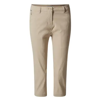 (20 UK, Desert Sand) Craghoppers Womens/Ladies Kiwi Pro II Cropped Trousers