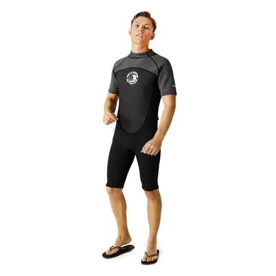 (S/M, Black/Dark Grey/White) Regatta Mens Light Weight Quick Drying Warm Water Sports Surfing Sh