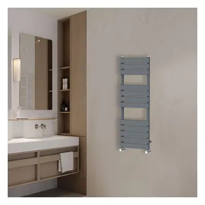 (1200x450mm) NRG Flat Panel Heated Towel Rail Bathroom Rad Radiator Anthracite