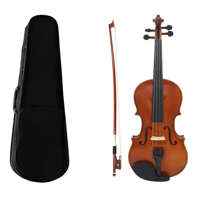 (4-Apr) Multi-size Basswood Acoustic Violin with Case Bow for Violin Beginner