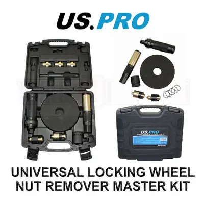 US PRO Master Locking Wheel Nut Removal Set universal Remover Tool Kit