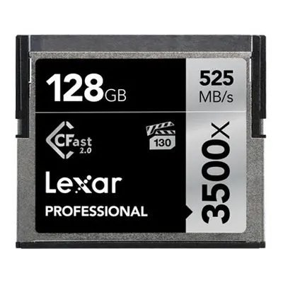 Lexar CF Professional 3500X CFast 2.0 525MB/s Compact Flash Card 128GB