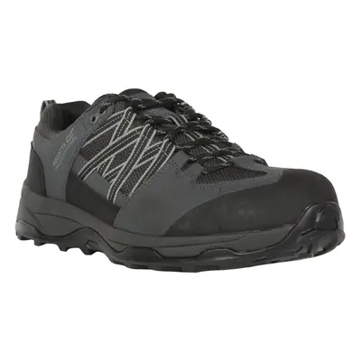 (12 UK, Black/Briar) Regatta Mens Clayton Safety Trainers