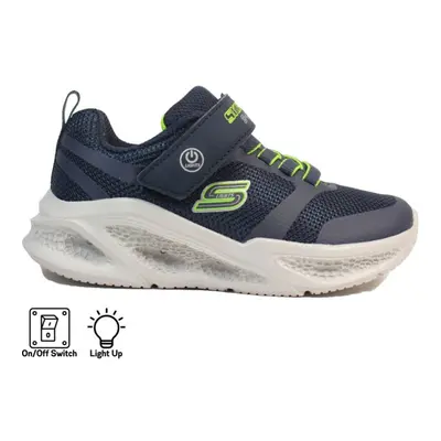 (4 (Adults')) S-Lights: Meteor-Lights | Navy/Lime | Childrens Light Up Trainers