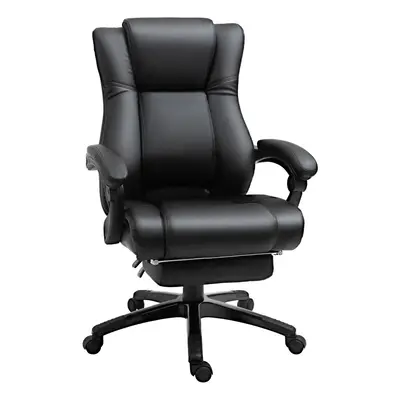 Vinsetto Executive Home Office Chair, Computer Chair, with Foot Rest, Black