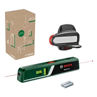 Bosch laser spirit level EasyLevel with wall mount (laser line for flexible alignment on walls a