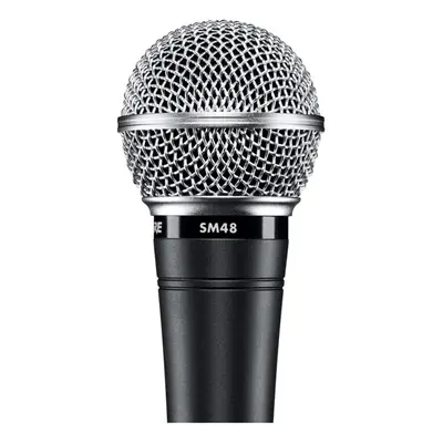 (Black, Pin XLR) Shure SM48 Cardioid Dynamic Vocal Microphone