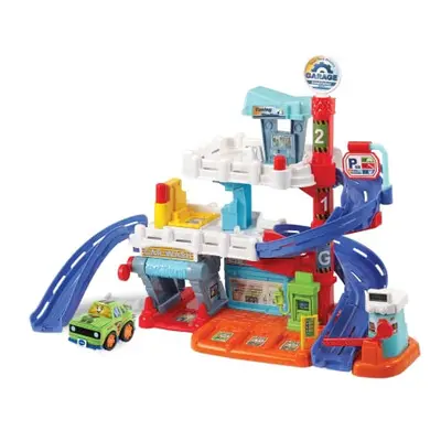 VTech Toot-Toot Drivers Fix & Fuel Garage, Car Tracks for Kids with Lights and Sounds, Musical T