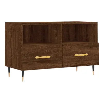 vidaXL TV Cabinet TV Unit Media Cabinet TV Stand Brown Oak Engineered Wood