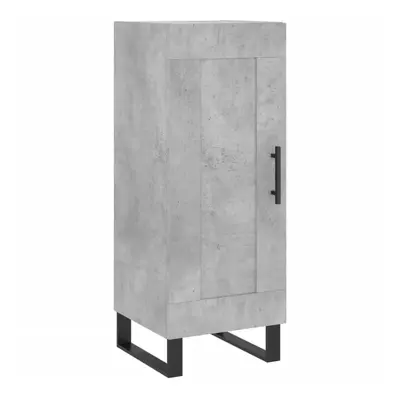 (concrete grey) vidaXL Sideboard Storage Cabinet Cupboard Side Cabinet Black Engineered Wood