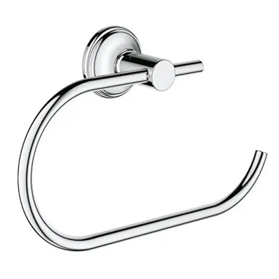 Grohe Essentials Authentic Metal 9.25-in. Toilet Paper Holder, StarLight Chrome