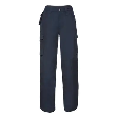 (28L, French Navy) Russell Mens Heavy Duty Work Trousers