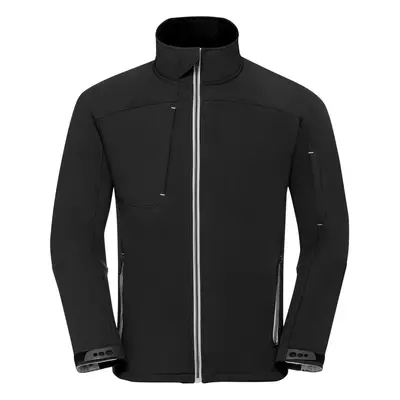 (XS, Black) Russell Mens Bionic Soft Shell Jacket