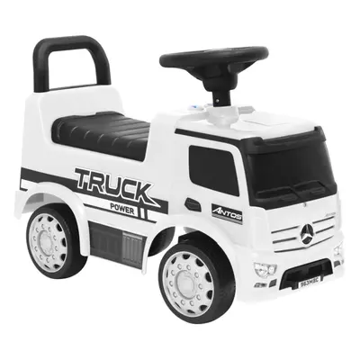 vidaXL Step Car Mercedes-Benz Truck White Ride-On Baby Children Walk Car Toy