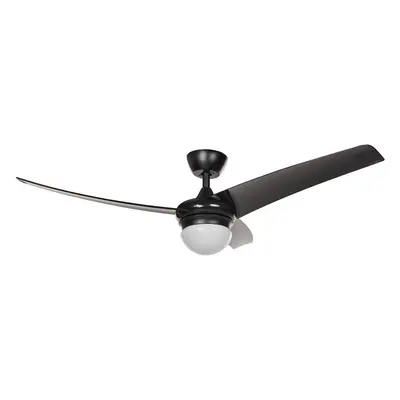 Ceiling Fan with Light JIBOA With Remote Black