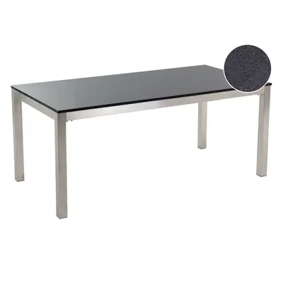 Granite Garden Table x cm Black GROSSETO