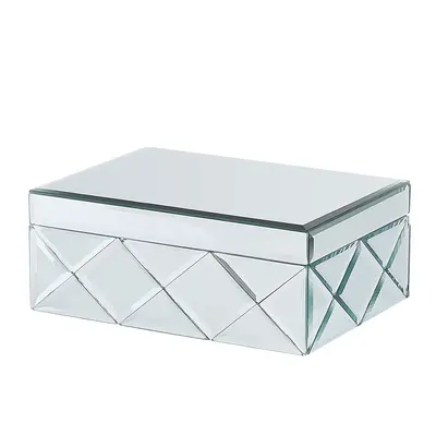 Mirrored Jewellery Box Silver GORRON