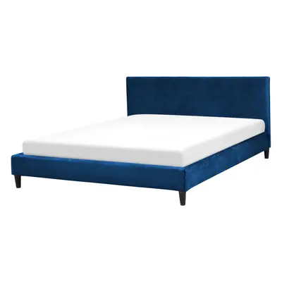 Bed Velvet FITOU x cm (EU King Size) Dark Blue