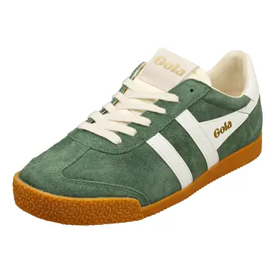 (11) Gola Elan Mens Casual Trainers in Green White