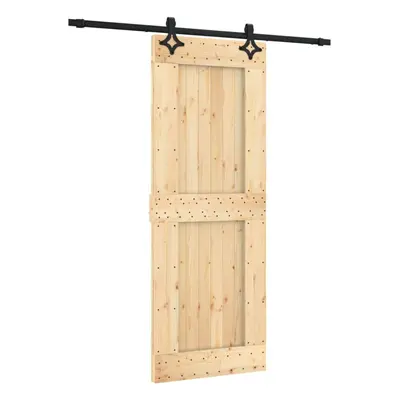 vidaXL Sliding Door with Hardware Set Interior Door Barn Door Solid Wood Pine