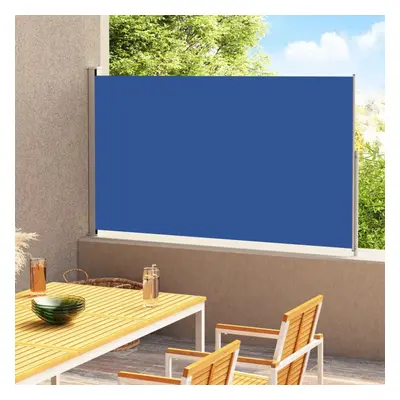 vidaXL Patio Retractable Side Awning 200x300 cm Blue Privacy Screen Sunshade