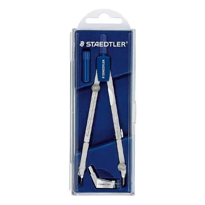 Staedtler Mars Basic T01 Precision Compass with Extender in Case with Hinged Lid Silver