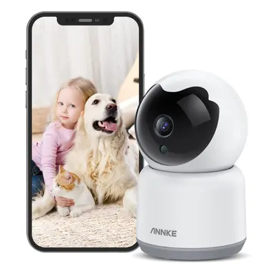 ANNKE Crater 2-2K WiFi Pan Tilt Smart Security Camera, Upgraded 3MP Baby/Pet Monitor, Indoor Cam