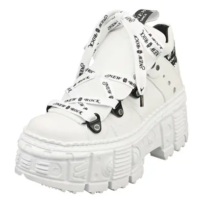 (7) New Rock M-wall106nsport-v4 Vegan Unisex Platform Boots in White