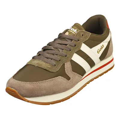 (7) Gola Daytona Chute Mens Casual Trainers in Khaki