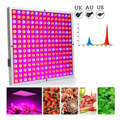 (US Plug) 45W LED Grow Light Panel Growing Lamp Hydroponics Indoor Flower Veg Bloom Lighting AC8