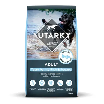 Autarky Grain Free Tasty White Fish and Potato Hypoallergenic Dry Dog Food with Mobility Joint S