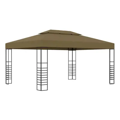 vidaXL Gazebo Taupe g/mÃÂ² Outdoor Marquee Patio Canopy Shelter Party Tent